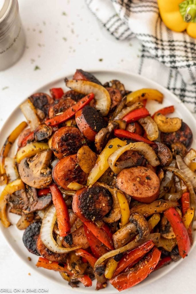 Blackstone Sausage and Peppers