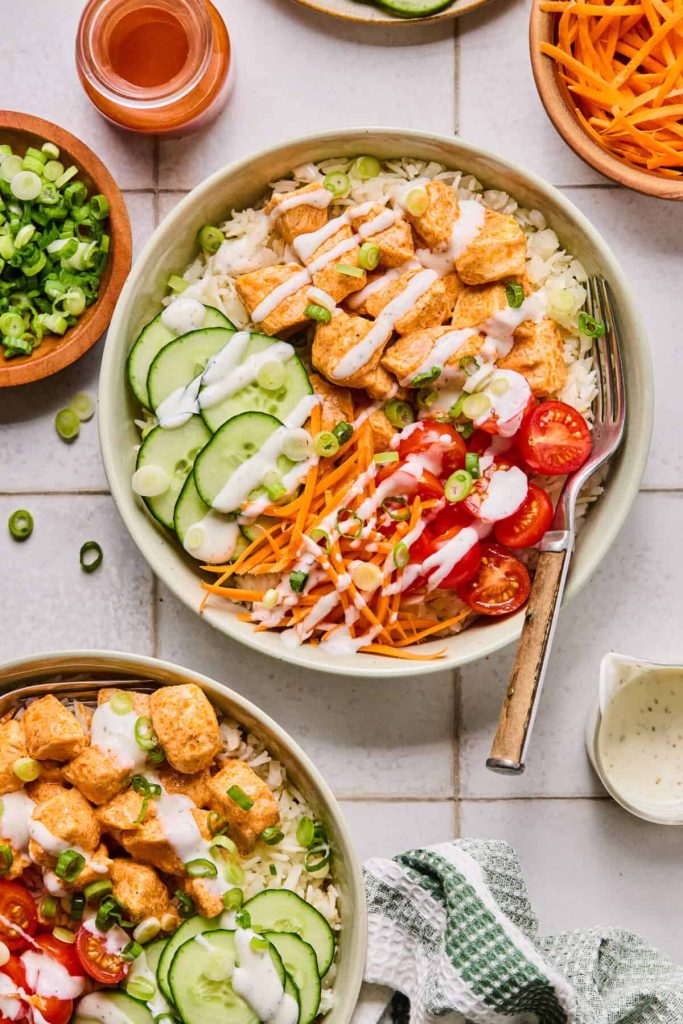 Buffalo Chicken Rice Bowl