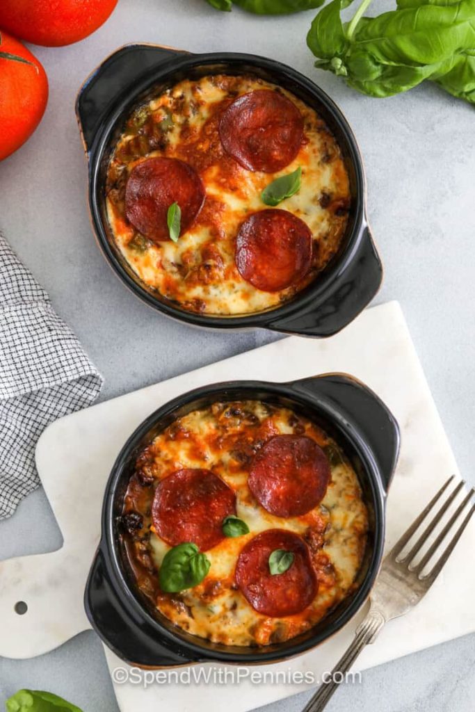 Cottage Cheese Pizza Bowls