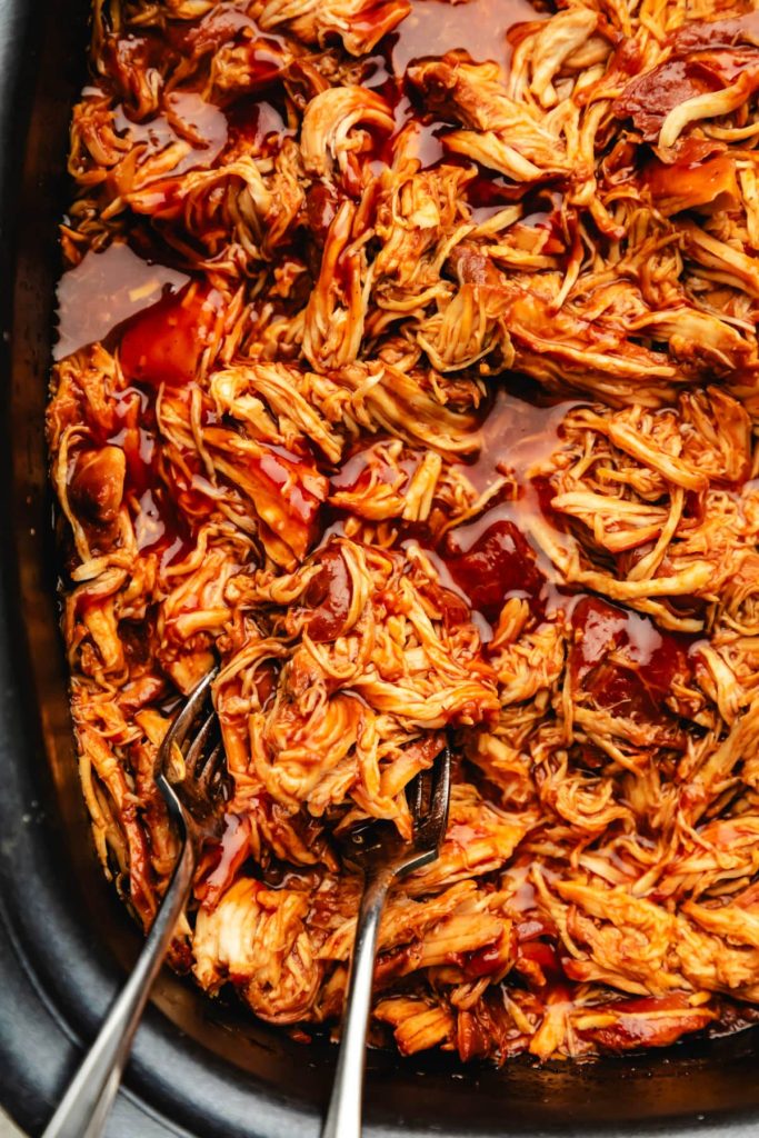 Crock Pot Brown Sugar Bourbon BBQ Chicken
