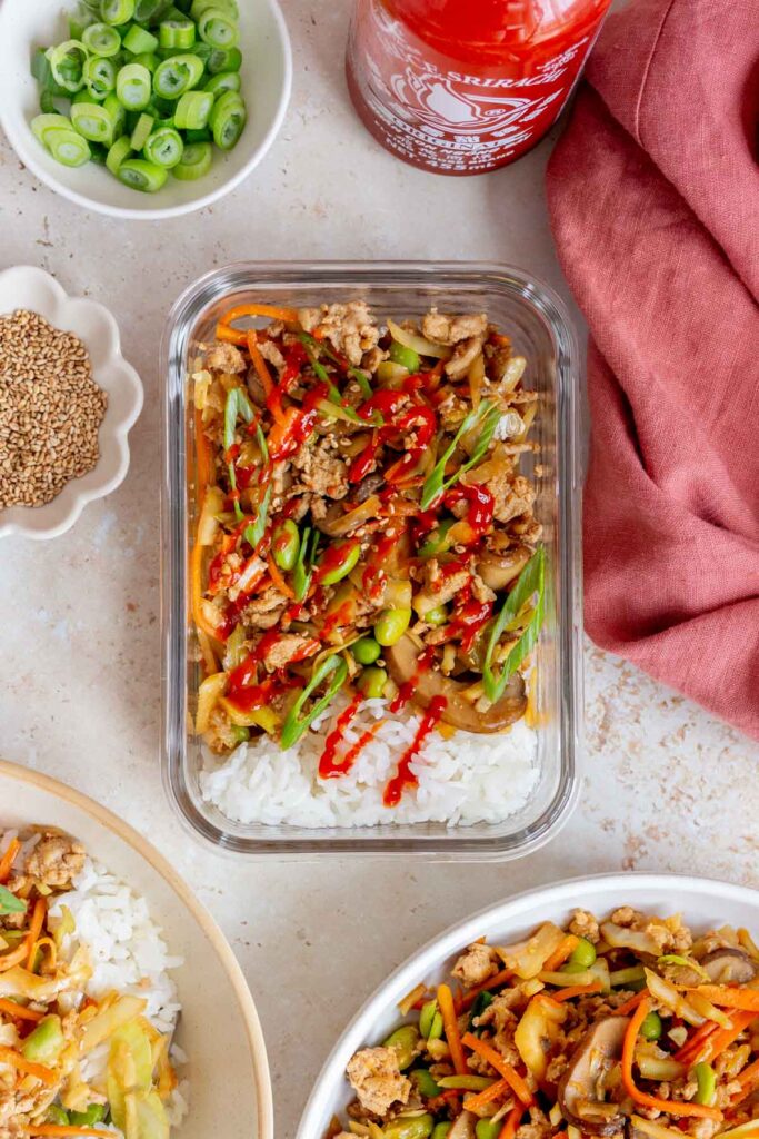 Egg Roll in a Bowl with Ground Turkey
