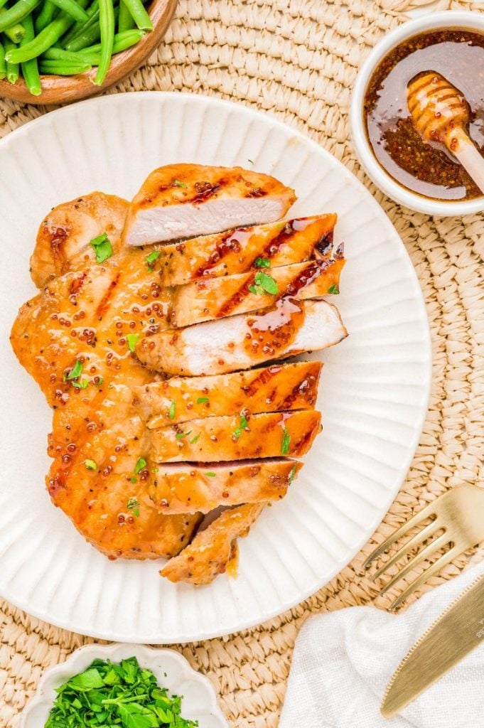 Grilled Honey Mustard Pork Chops