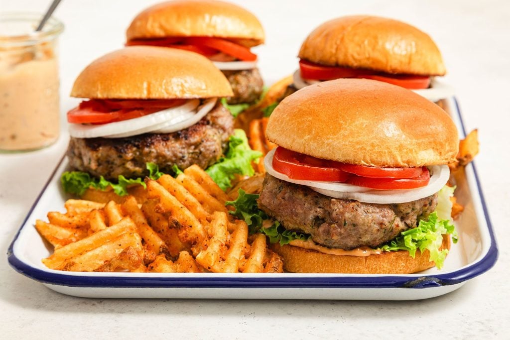 Grilled Pork Burgers