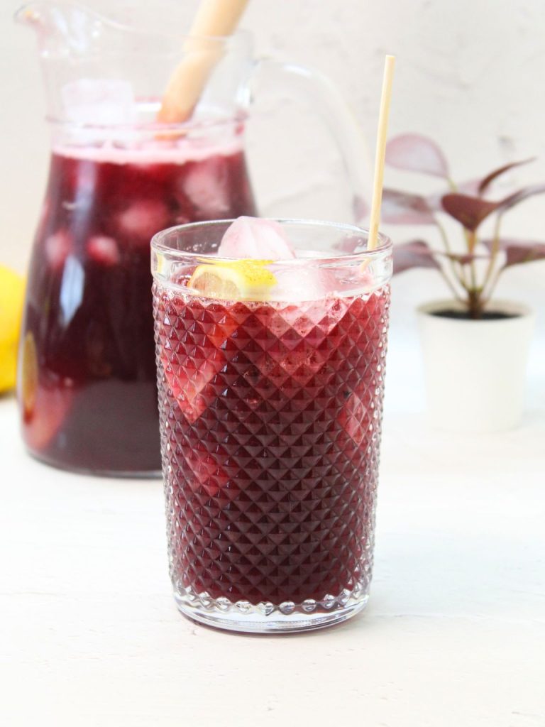 Homemade Blueberry Lemonade