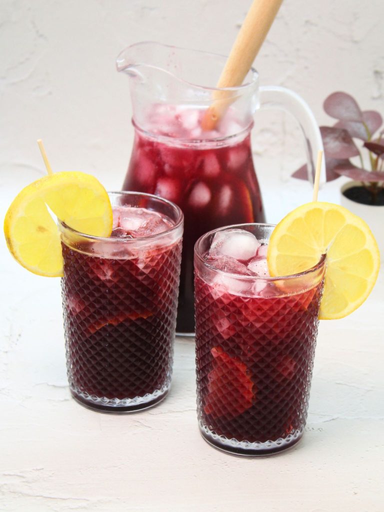 Homemade Blueberry Lemonade