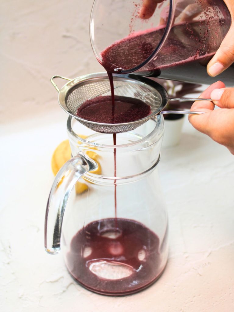 Homemade Blueberry Lemonade