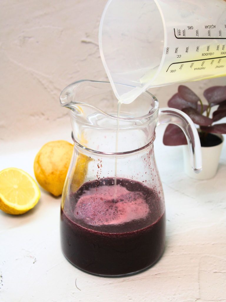 Homemade Blueberry Lemonade