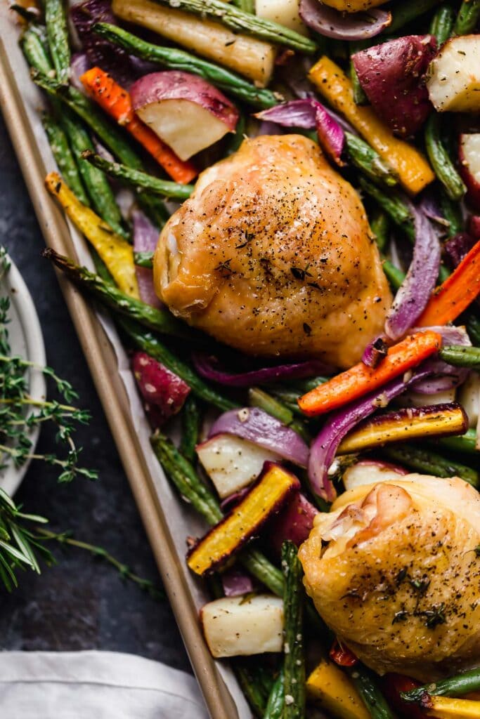 Sheet Pan Chicken With Roasted Vegetables