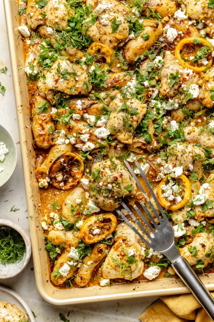 Sheet Pan Herby Lemon Garlic Chicken and Potatoes