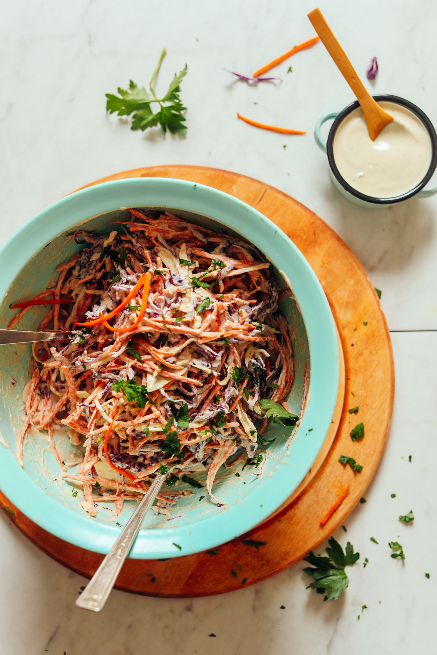 Easy Vegan Coleslaw