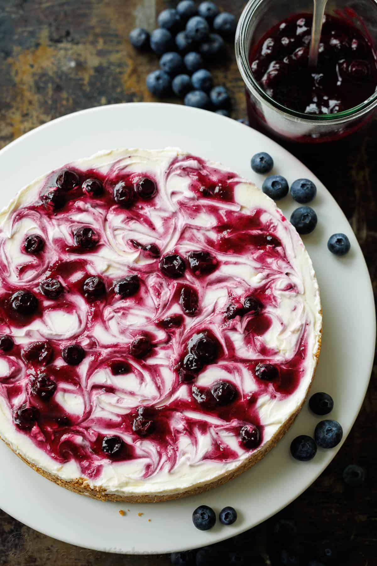 No-Bake Blueberry Cheesecake