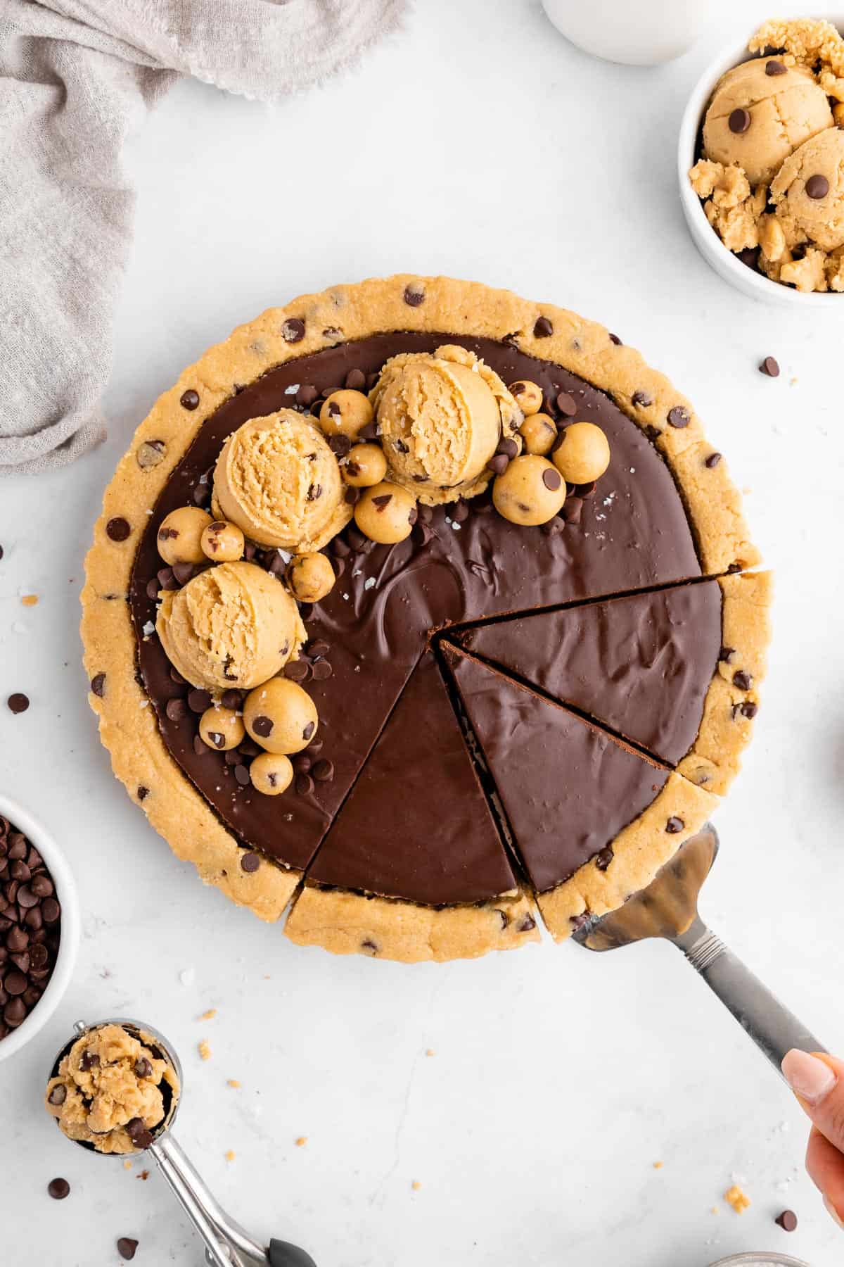 No-Bake Cookie Dough Tart