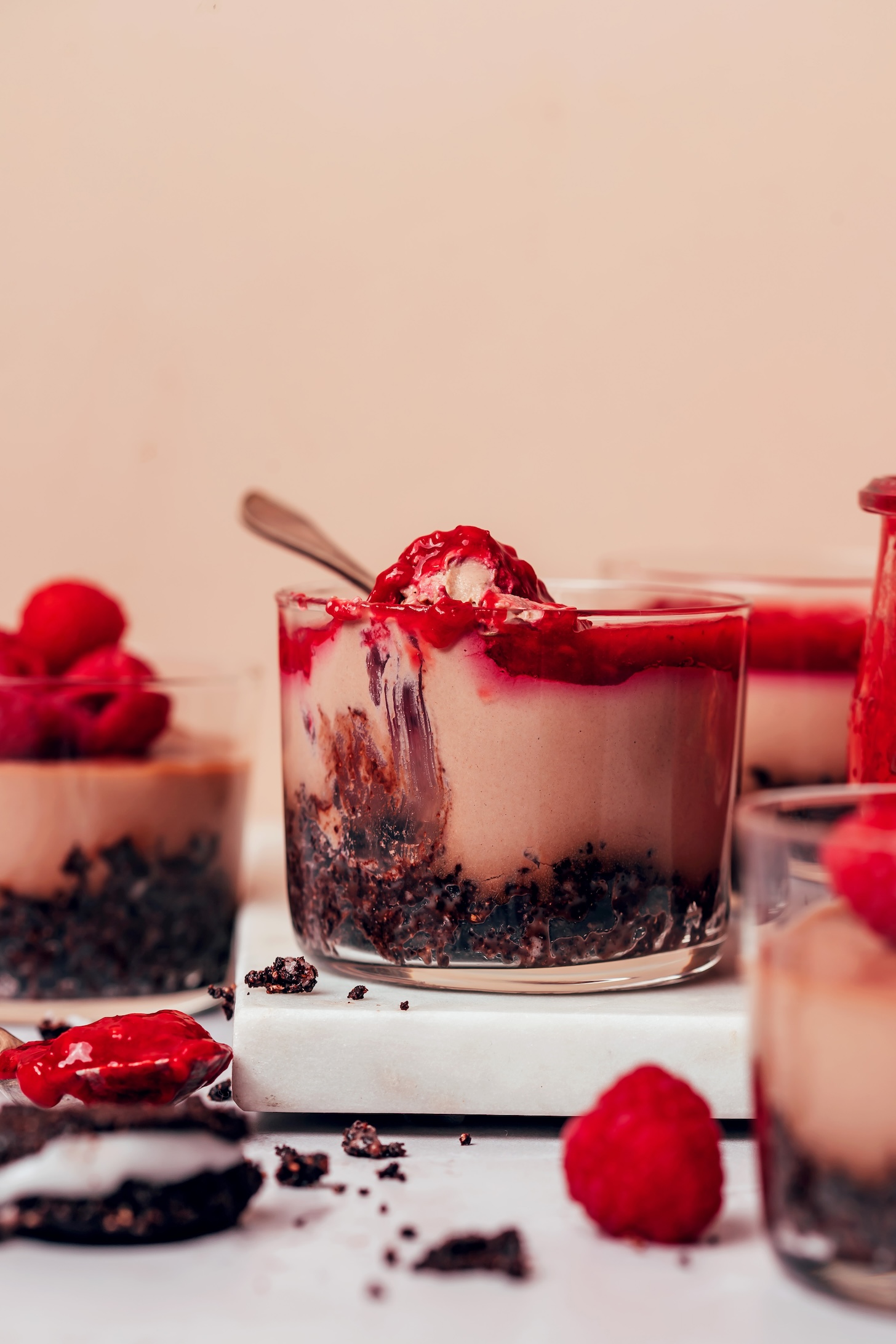 No-Bake Vegan Chocolate Cheesecake Cups