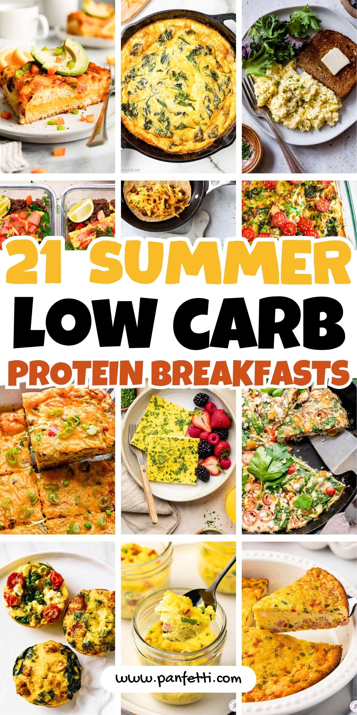 21 Summer High Protein Low Carb Breakfasts