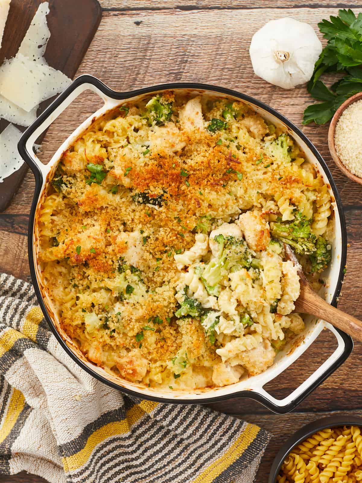 Chicken Alfredo Bake