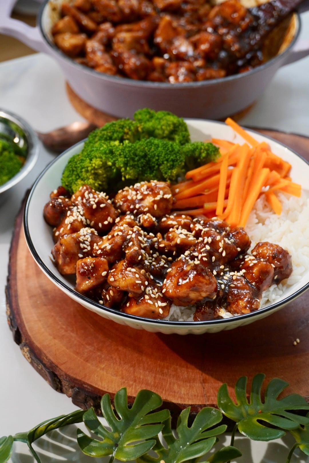 Honey Soy Garlic Chicken Rice Bowls