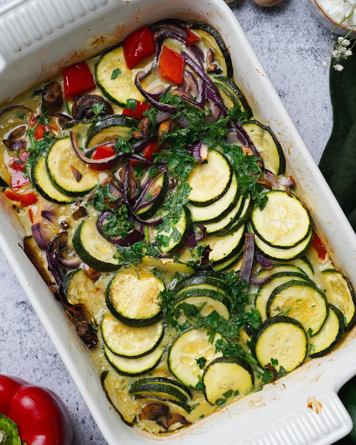 Vegetable Egg Bake for Breakfast