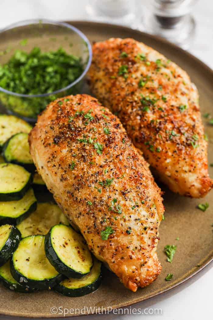 Air Fryer Bone-In Chicken Breasts
