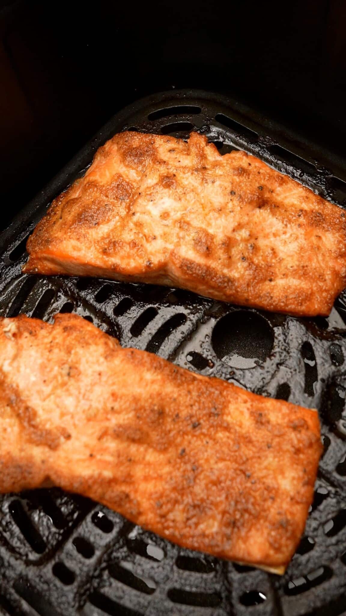 Air Fryer Salmon - Tender & Moist! (VIDEO)