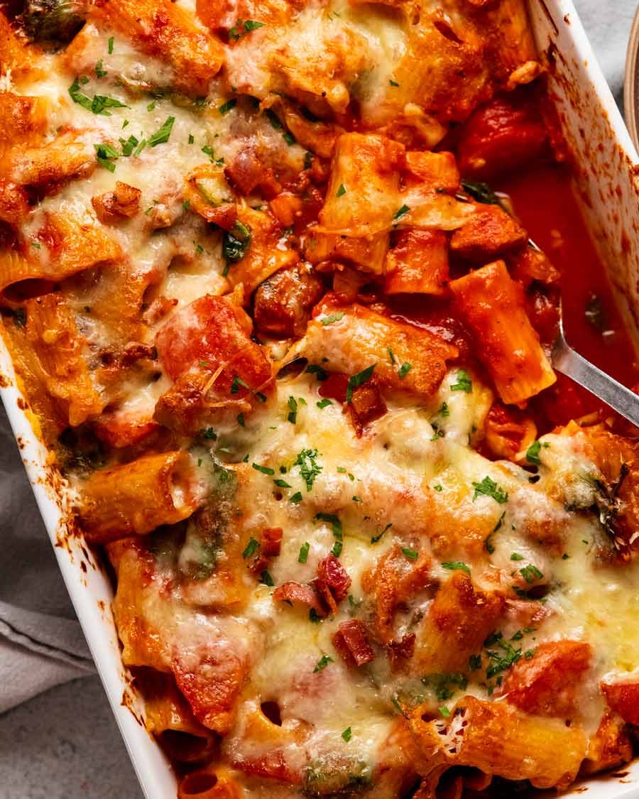 Chicken pasta bake
