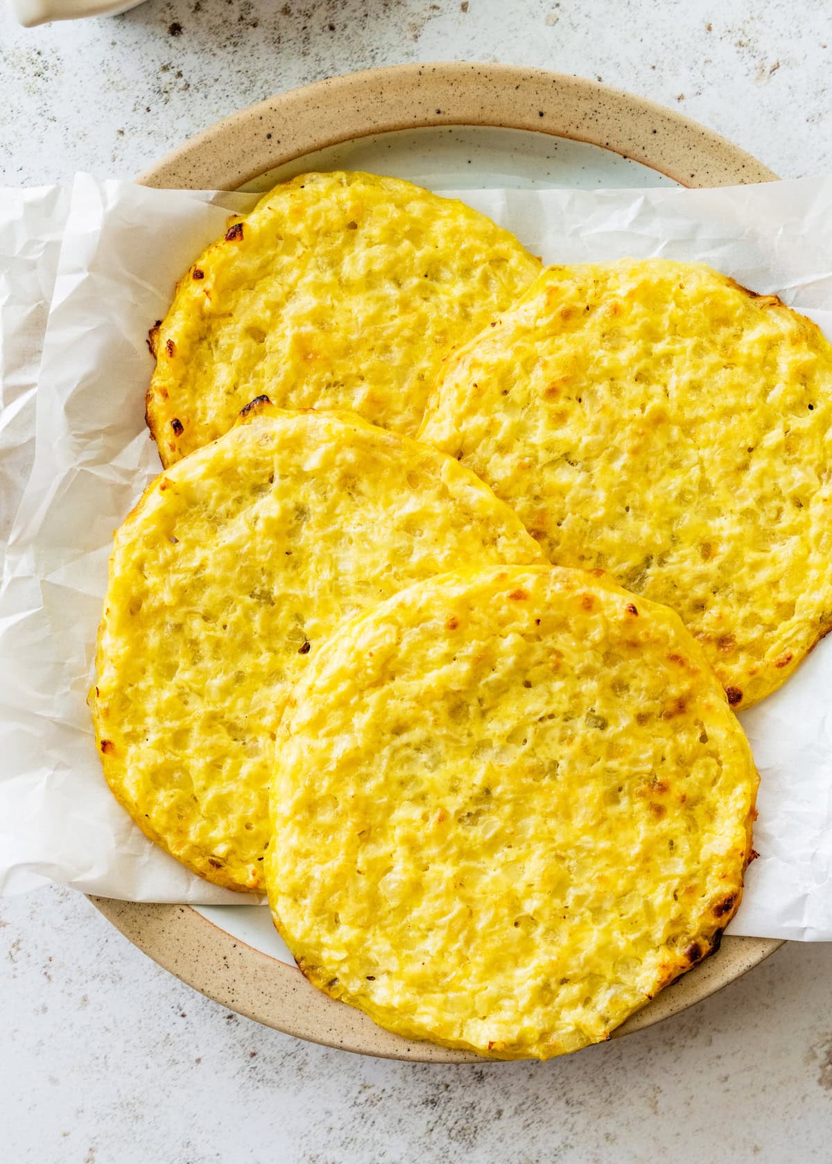 Cottage Cheese Cauliflower Thins