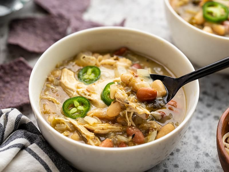 Easy Slow Cooker White Chicken Chili