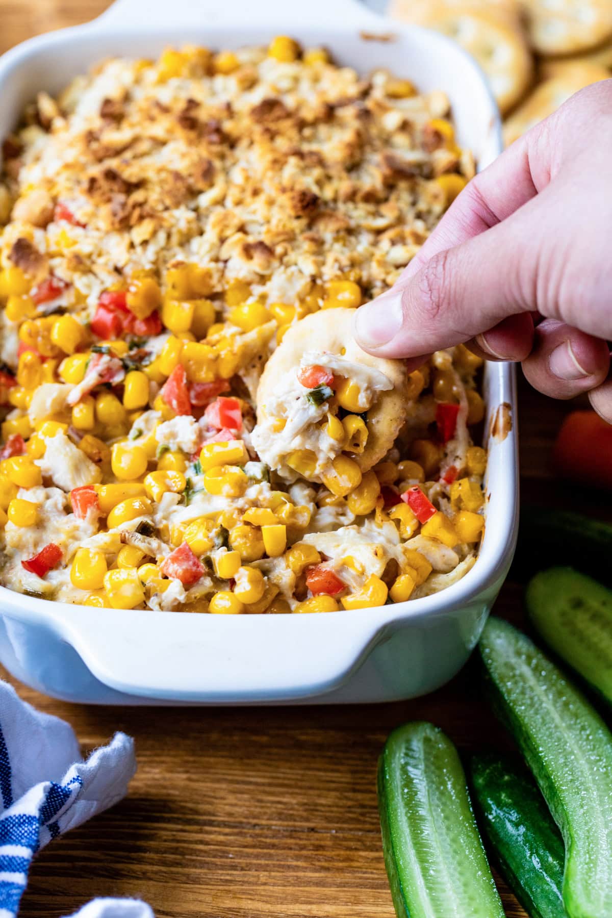 Hot Crab Dip Recipe with Corn