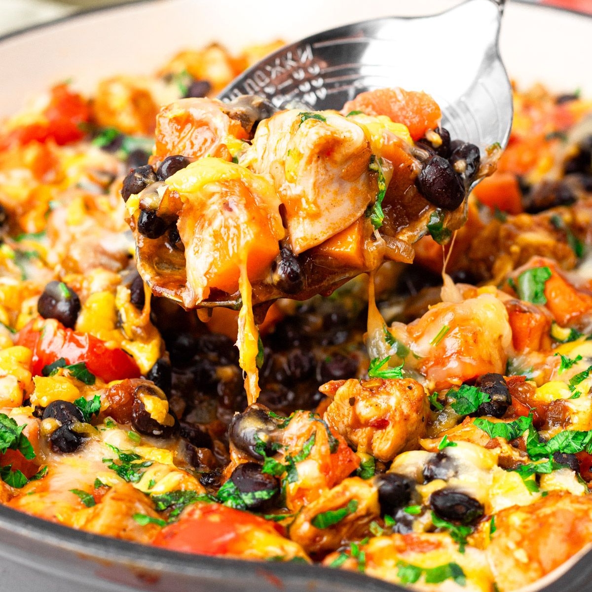 Mexican Chicken and Sweet Potato Skillet