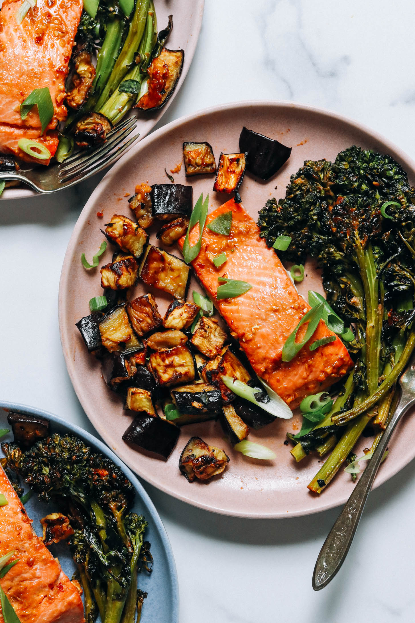 Miso-Glazed Salmon & Veggie Sheet Pan Dinner