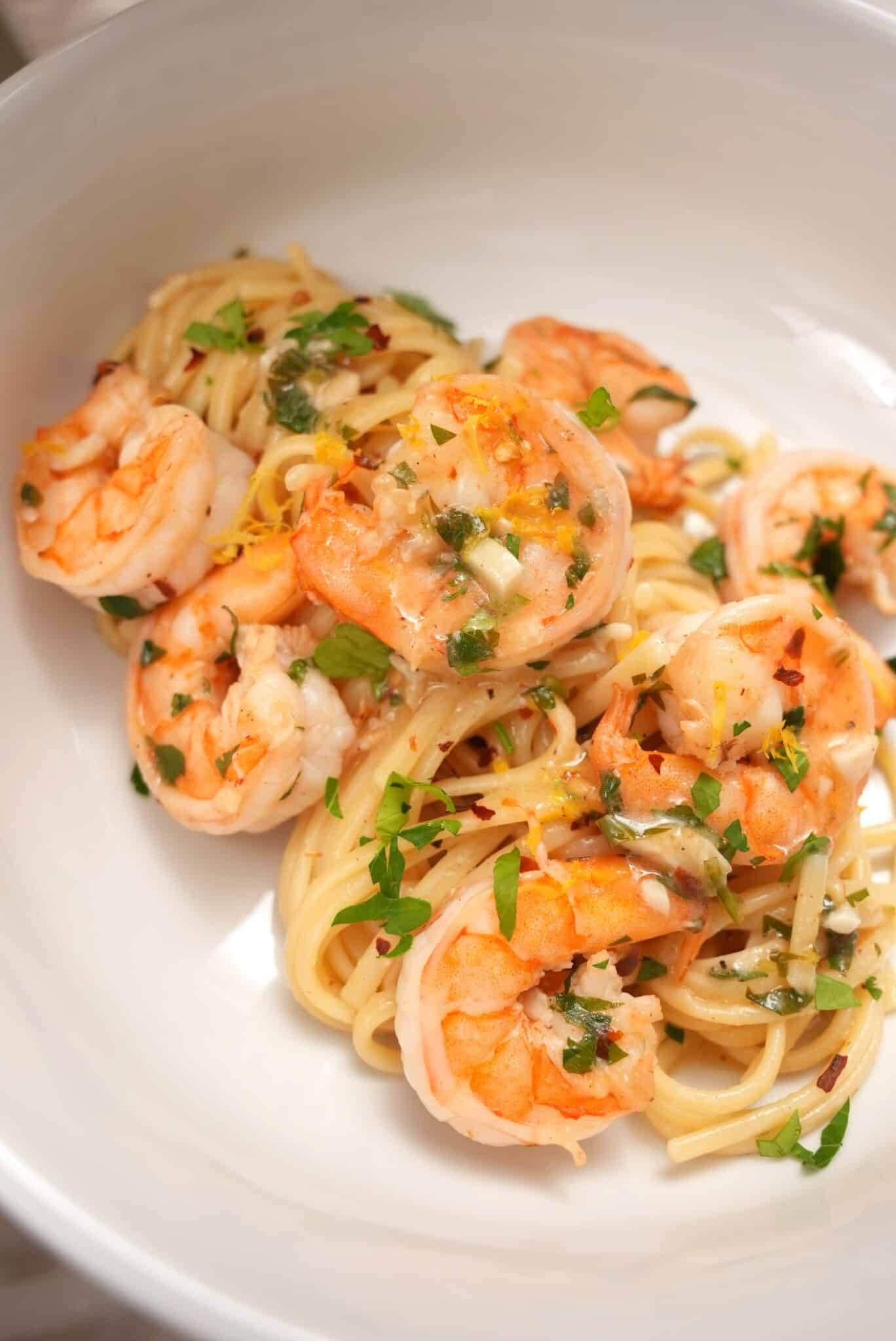 Shrimp Scampi Pasta (VIDEO)