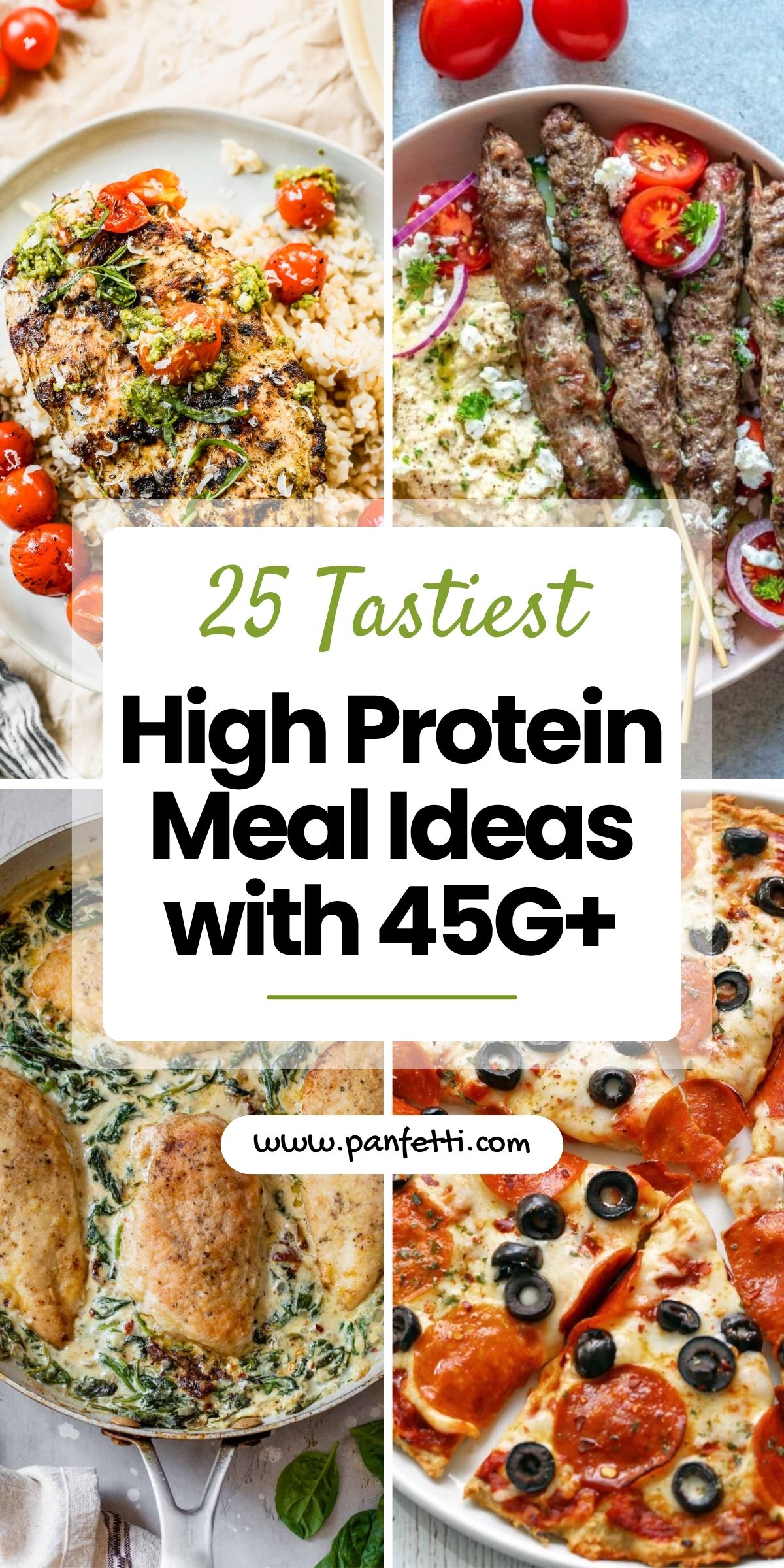 25 Tasty High Protein Power Meals with 45g+ Protein