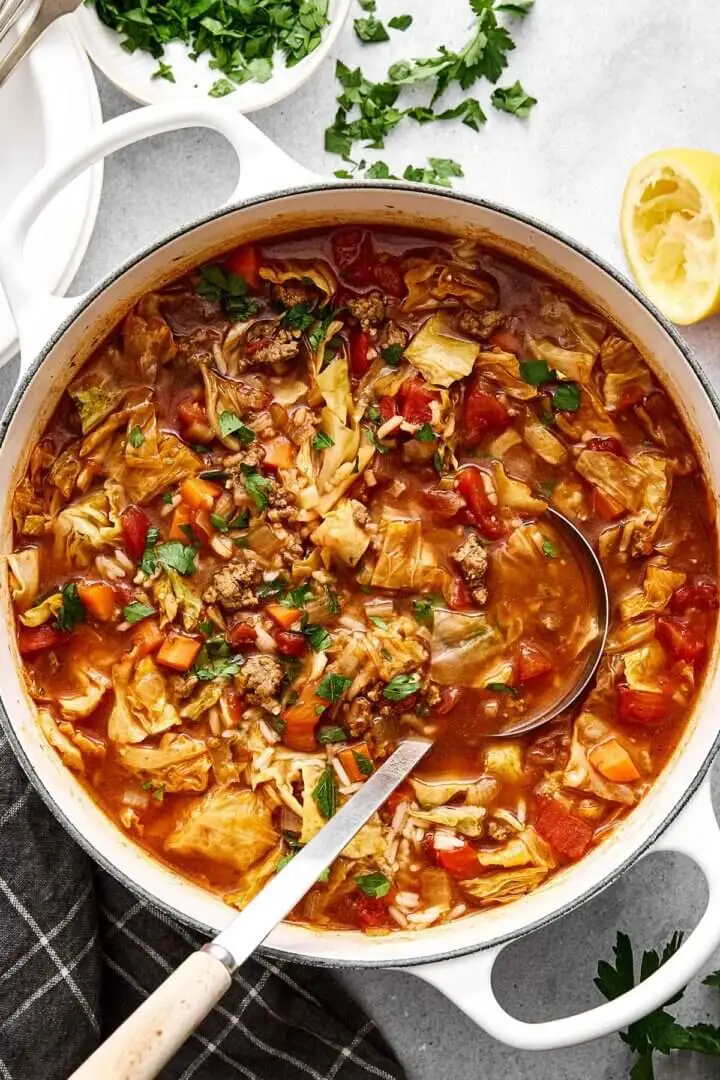 Best Cabbage Roll Soup