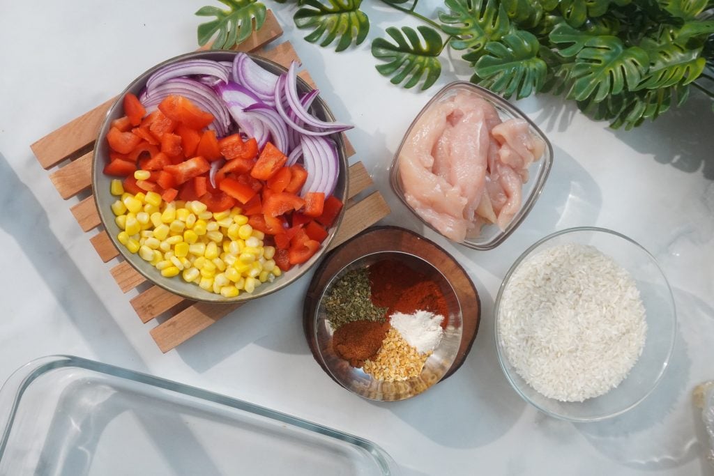 Chicken Fajita Rice Casserole Ingredients