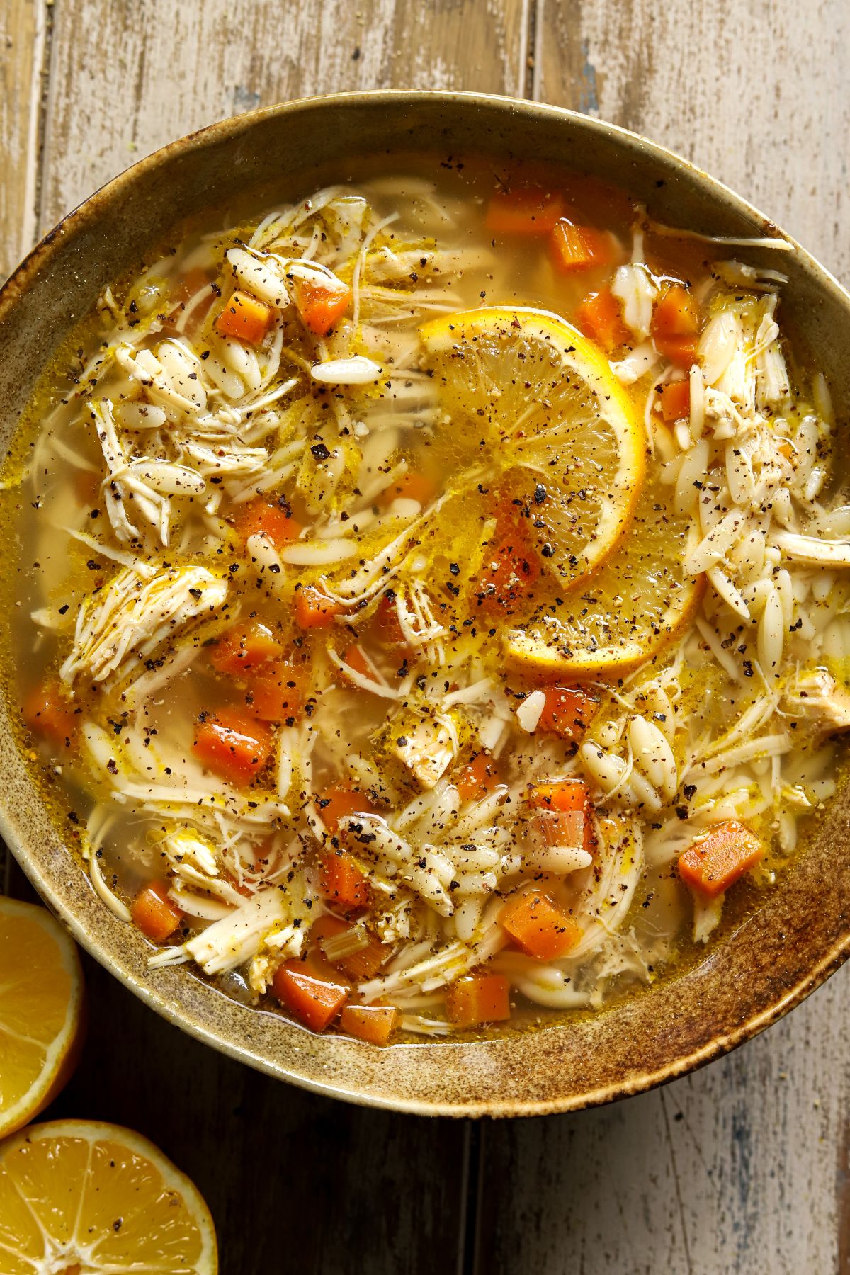 Crockpot Chicken Lemon Soup