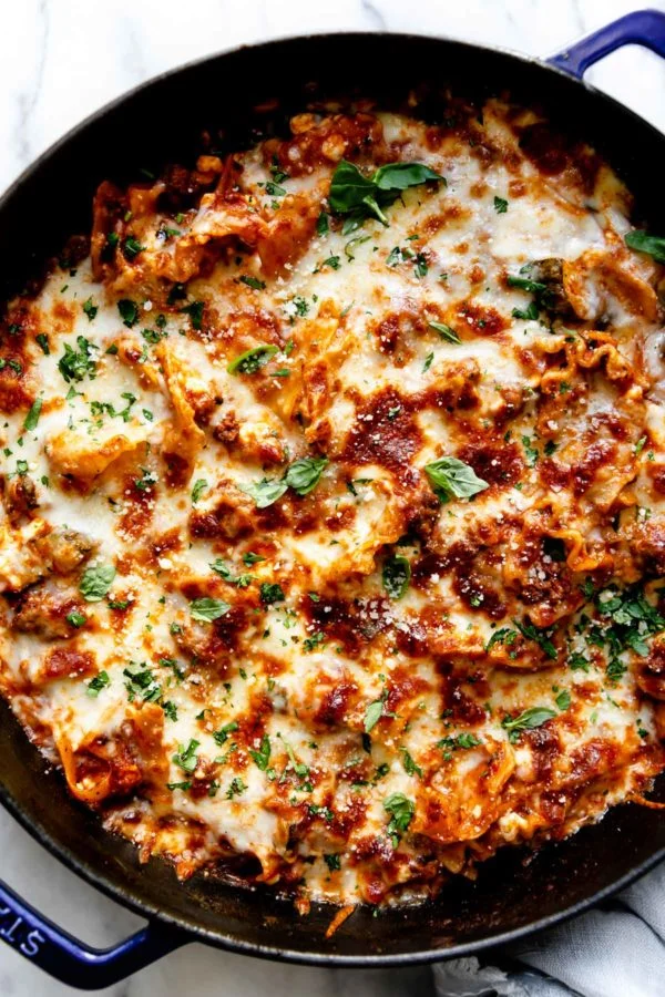 Easy Skillet Lasagna