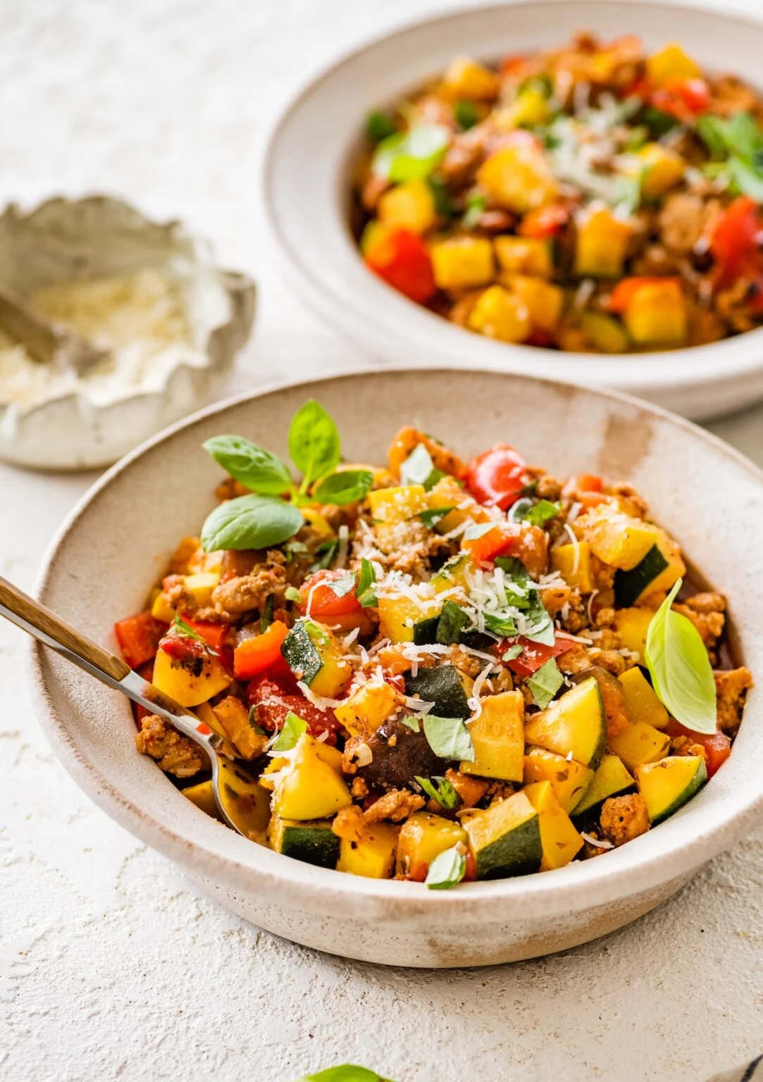Italian Ground Turkey and Veggie Skillet