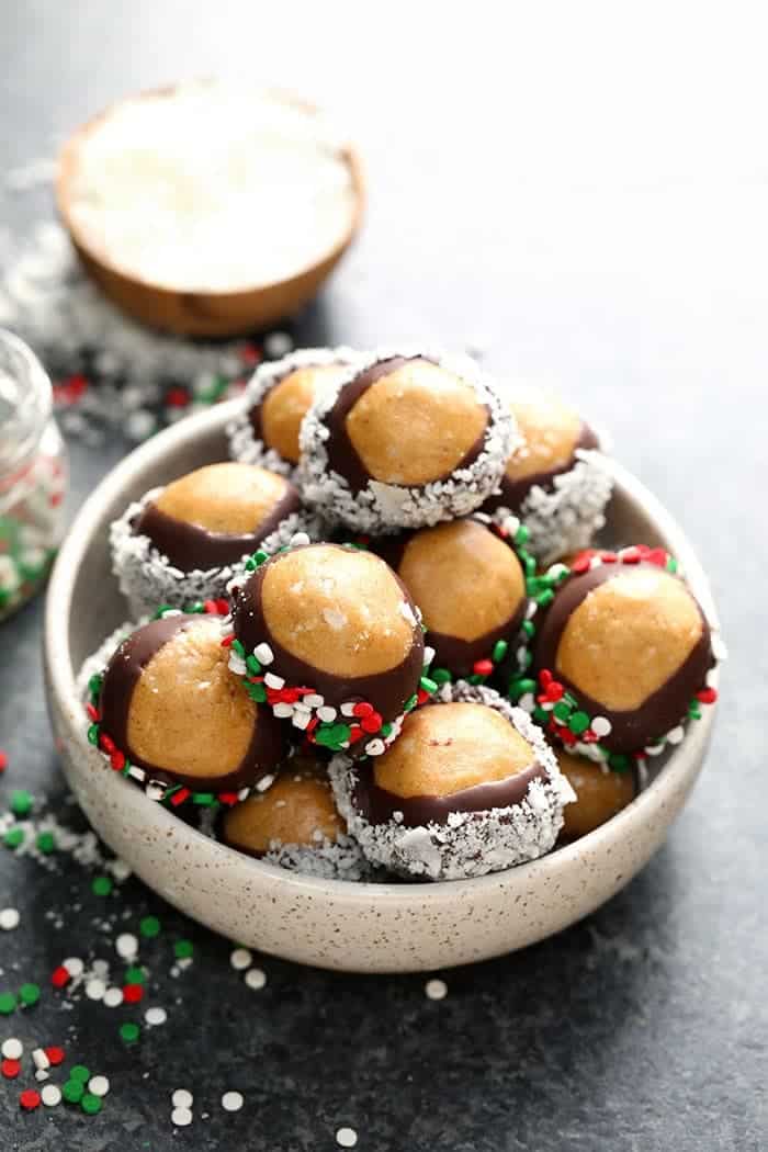 No-Bake Protein Buckeyes