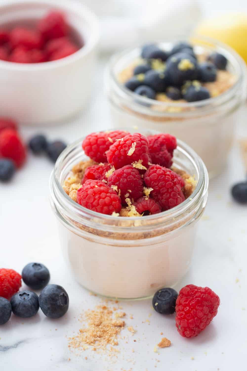 Whipped Cottage Cheese and Greek Yogurt Dessert Cups
