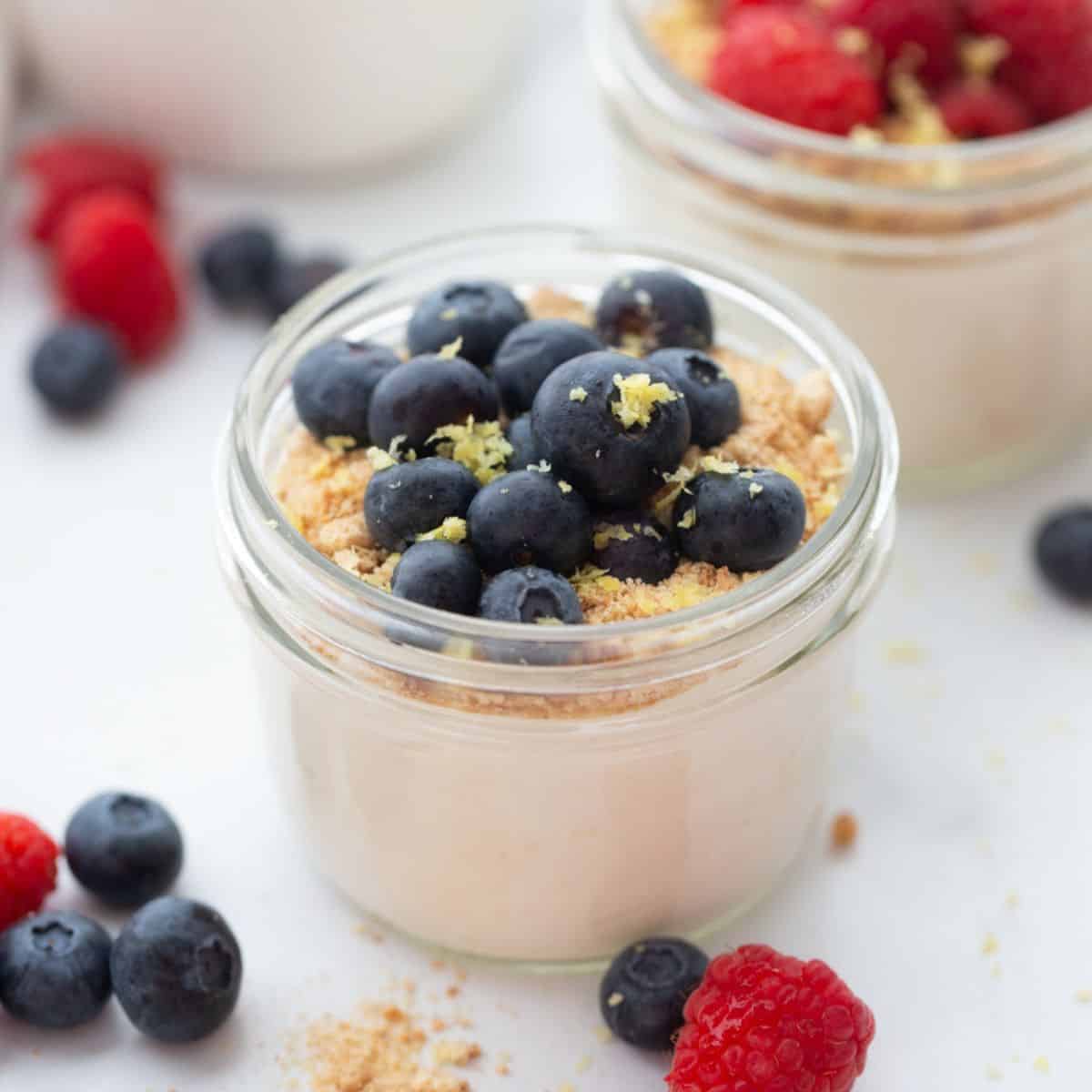 Whipped Cottage Cheese and Greek Yogurt Dessert Cups