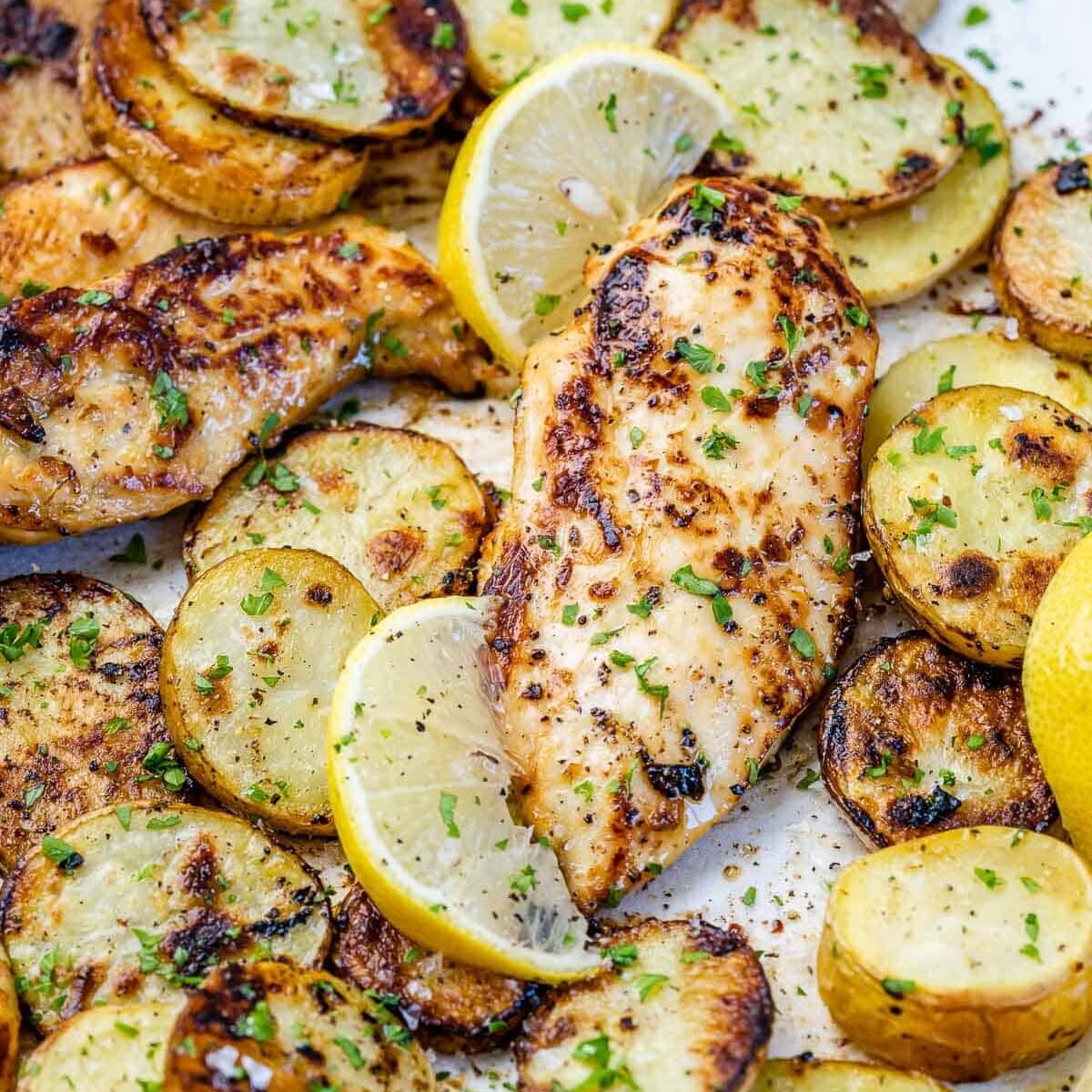 Baked Honey Lemon Chicken and Potatoes