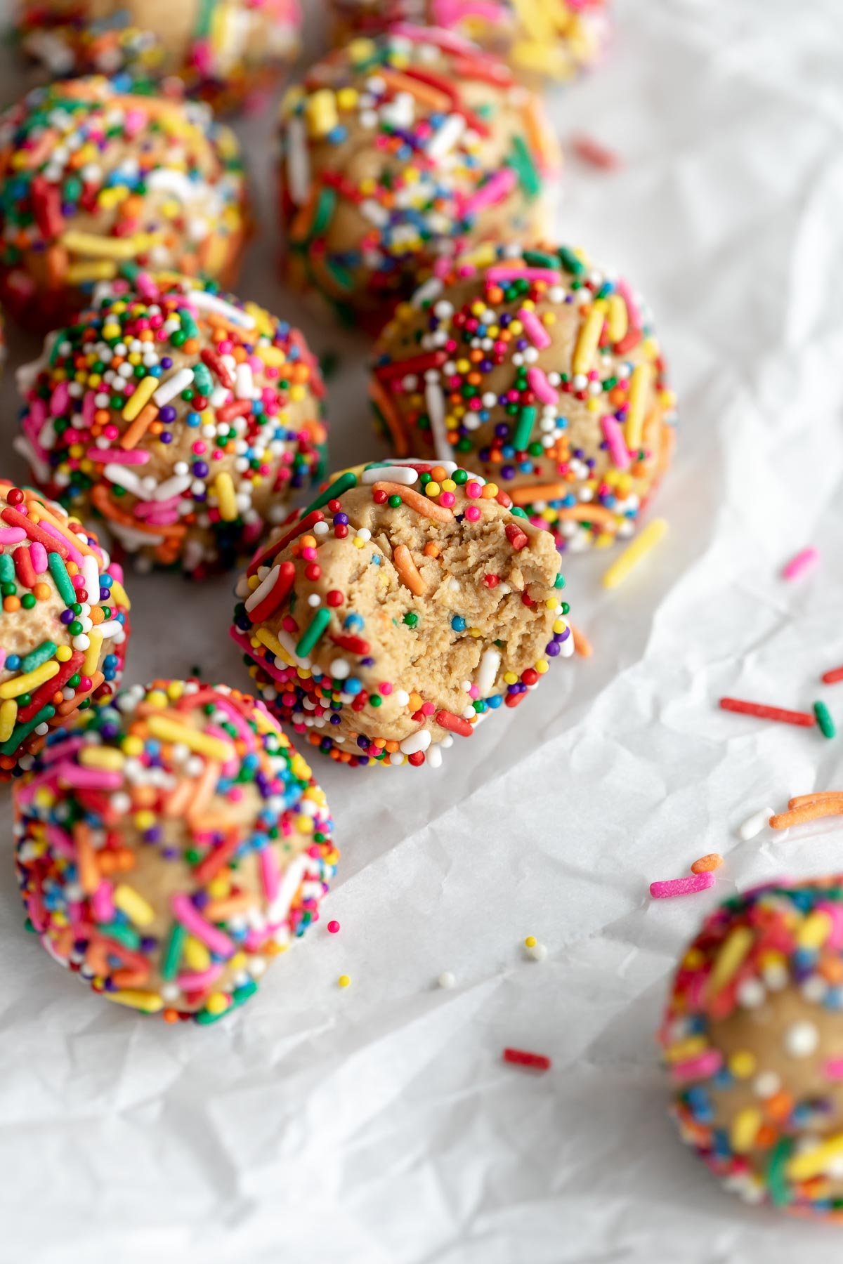 Cake Batter Protein Balls
