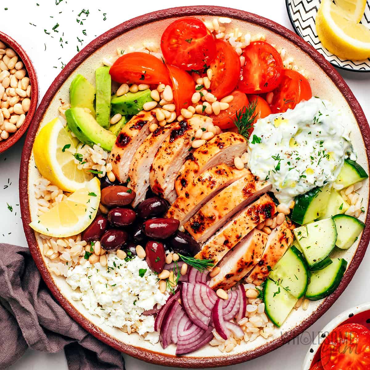 Greek Chicken Bowls