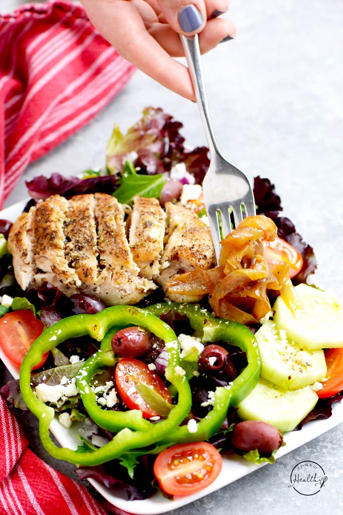 Greek Salad with Chicken