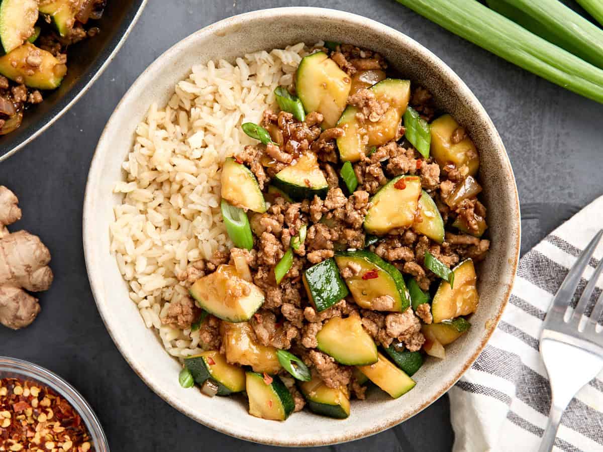 Ground Turkey Zucchini Skillet