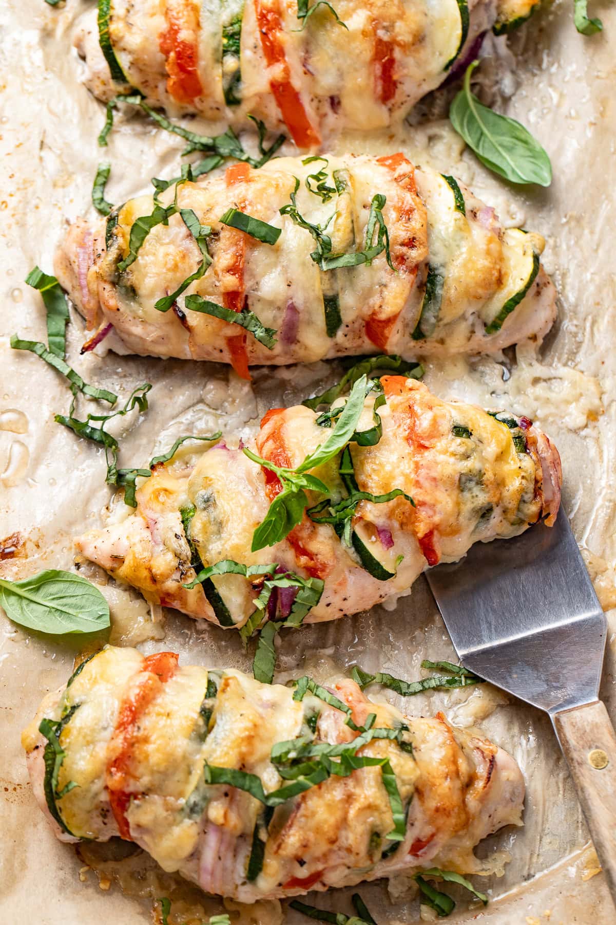 Hasselback Chicken Primavera