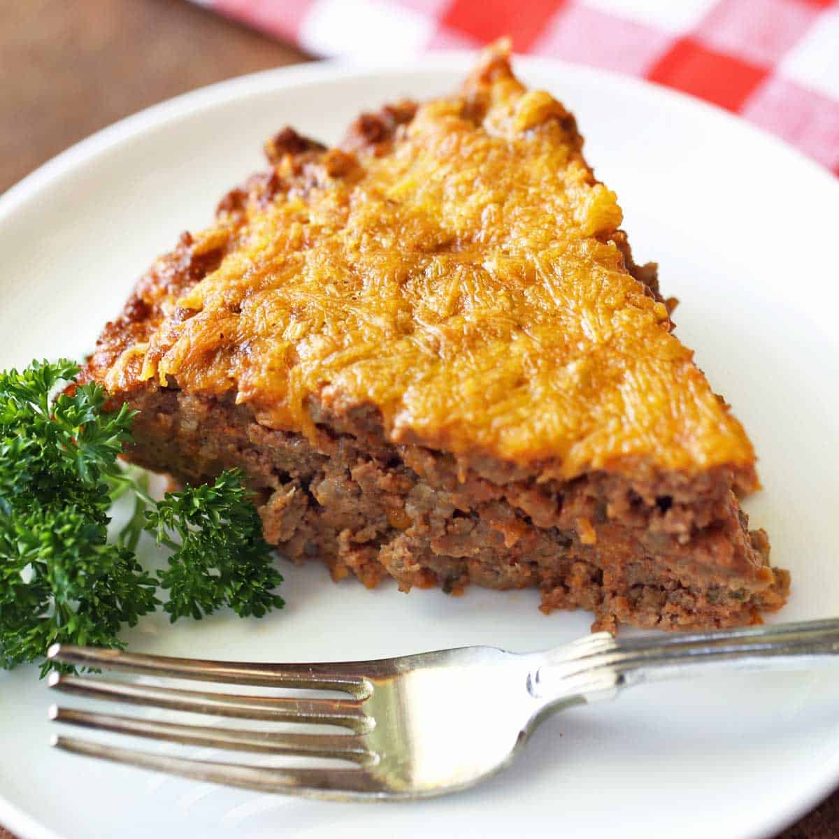 Keto Meat Pie with Cheddar