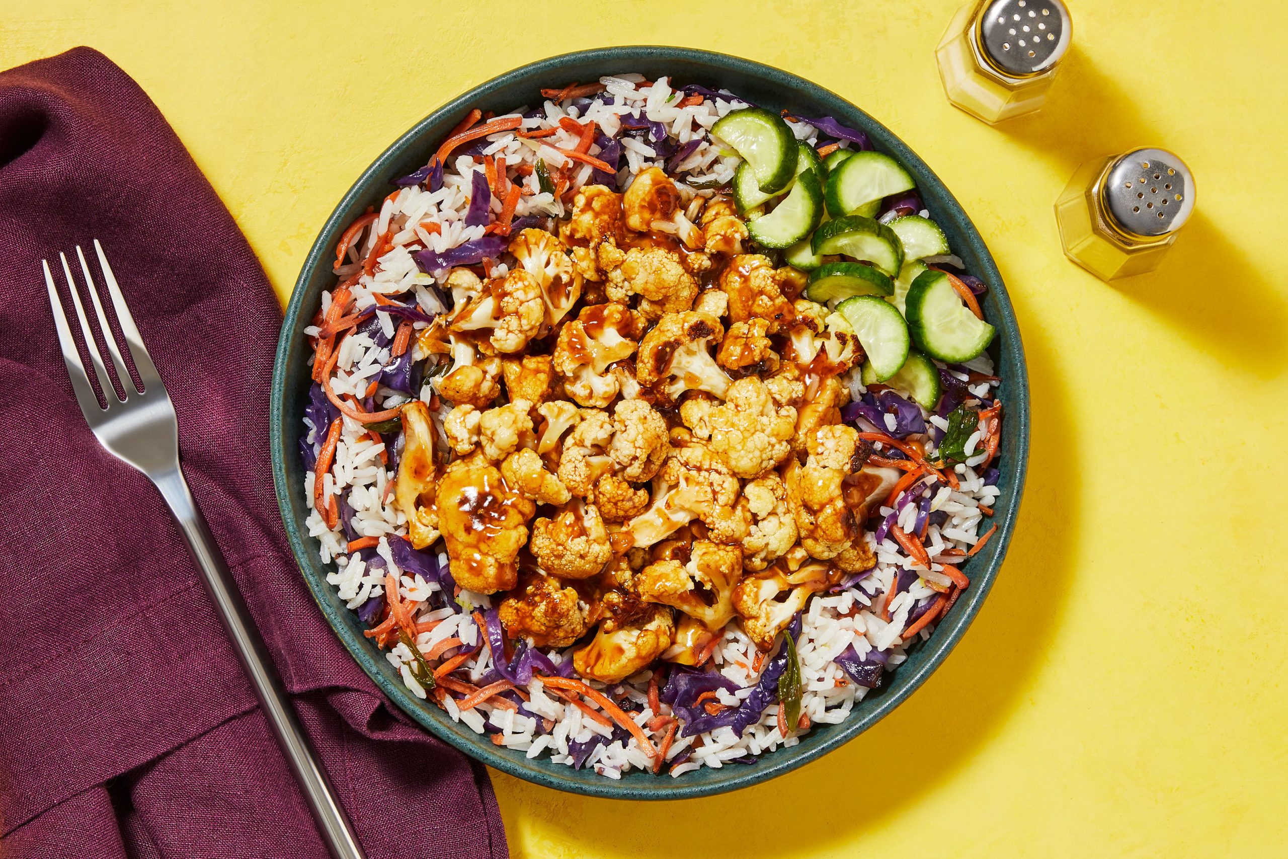 Sweet Heat Chicken Cauli Bowls