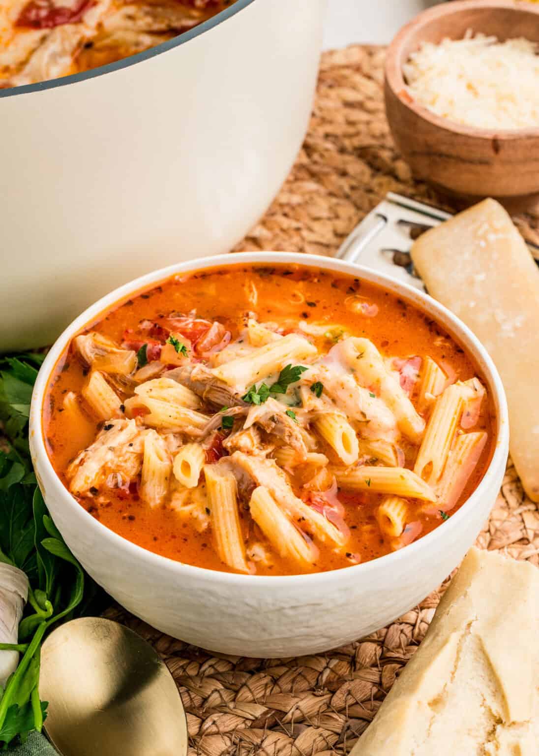 Chicken Parmesan Soup