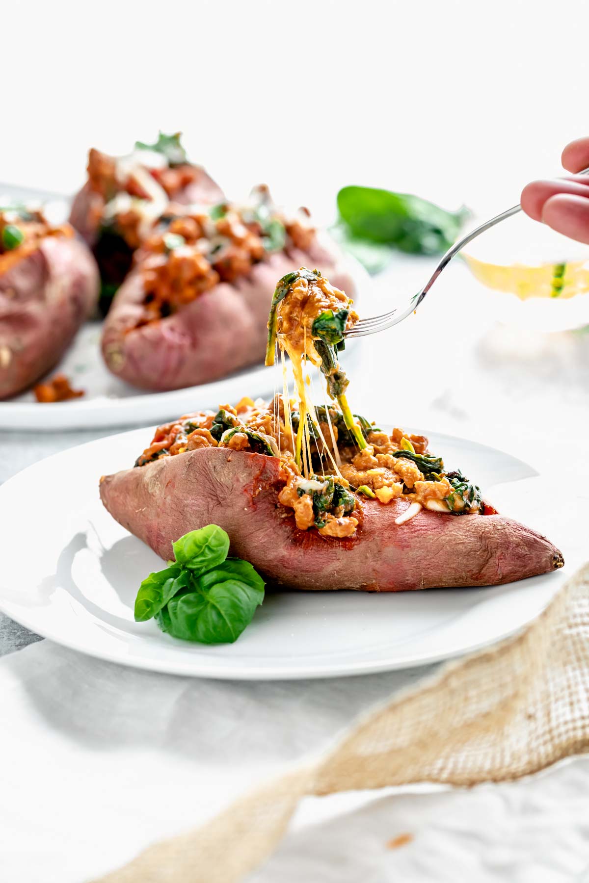 Chicken Stuffed Sweet Potatoes