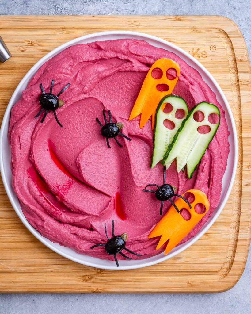 Halloween Beet Hummus
